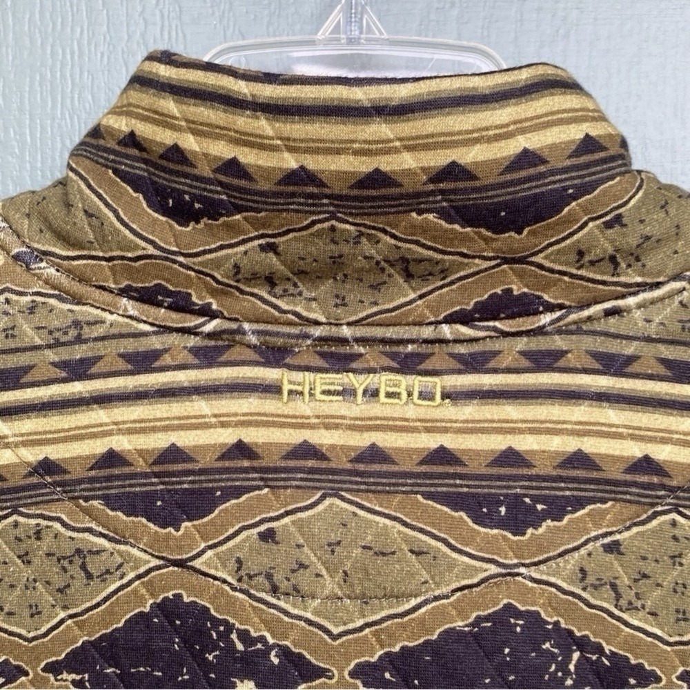 Heybo Outdoors Hermitage Quarter Snap Pullover Olive Black HEY9155 Mens S New - Picture 4 of 8